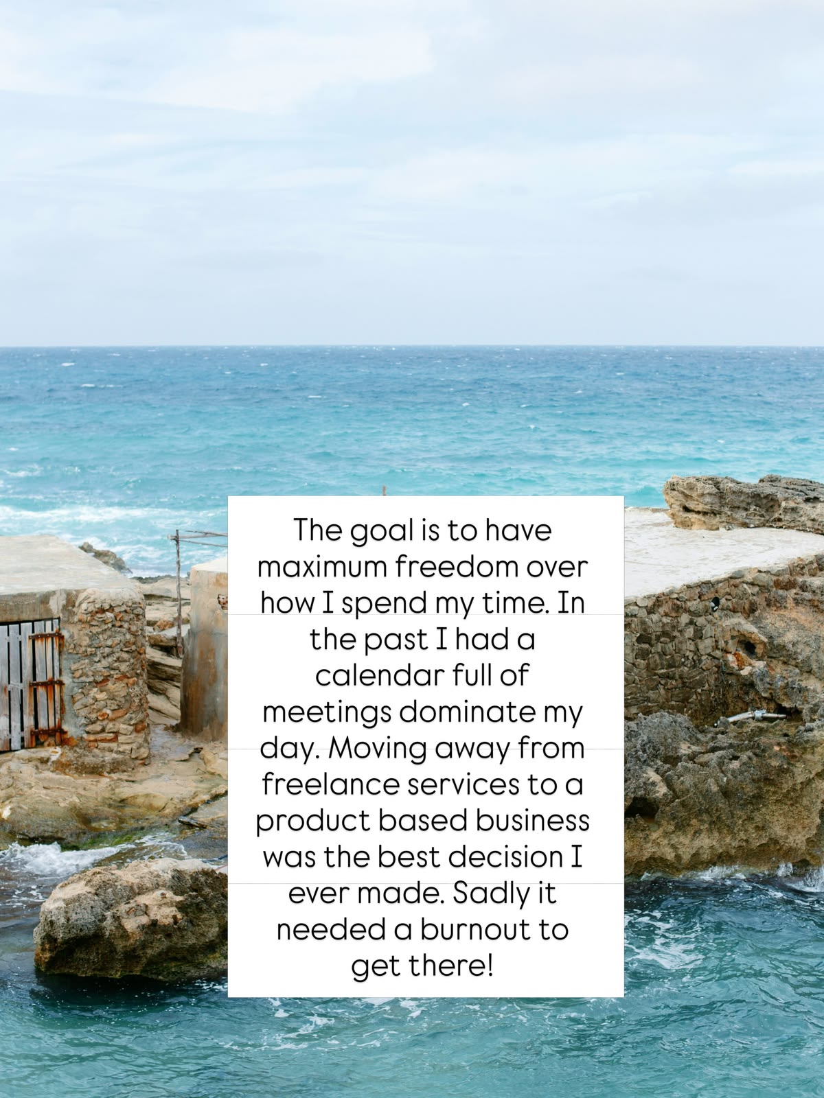 mornings for creating, afternoons for swimming — why i left freelance services behind for good