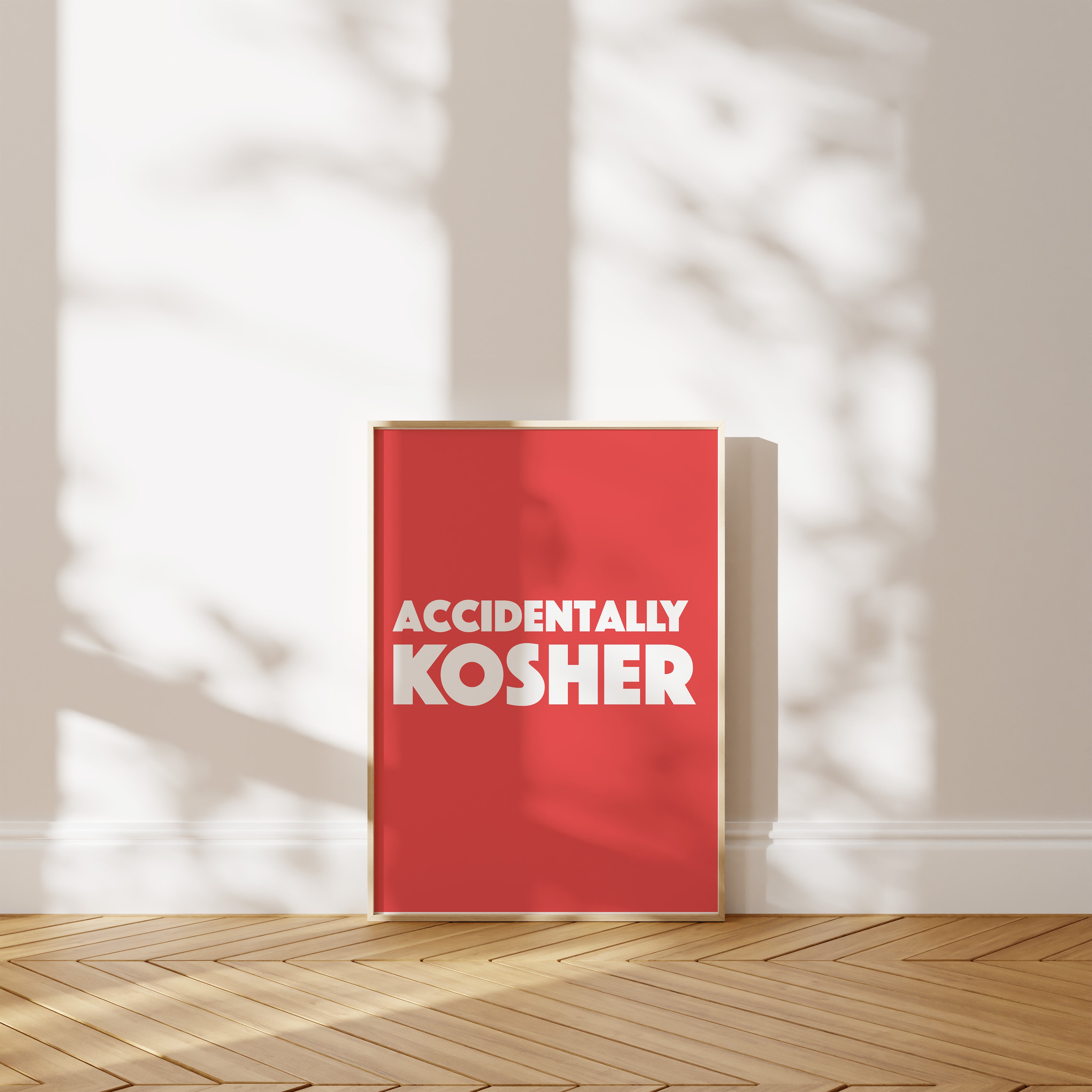 'Accidentally Kosher' Poster — A Panic. A Discovery. A Very Complicated Relationship With Food.