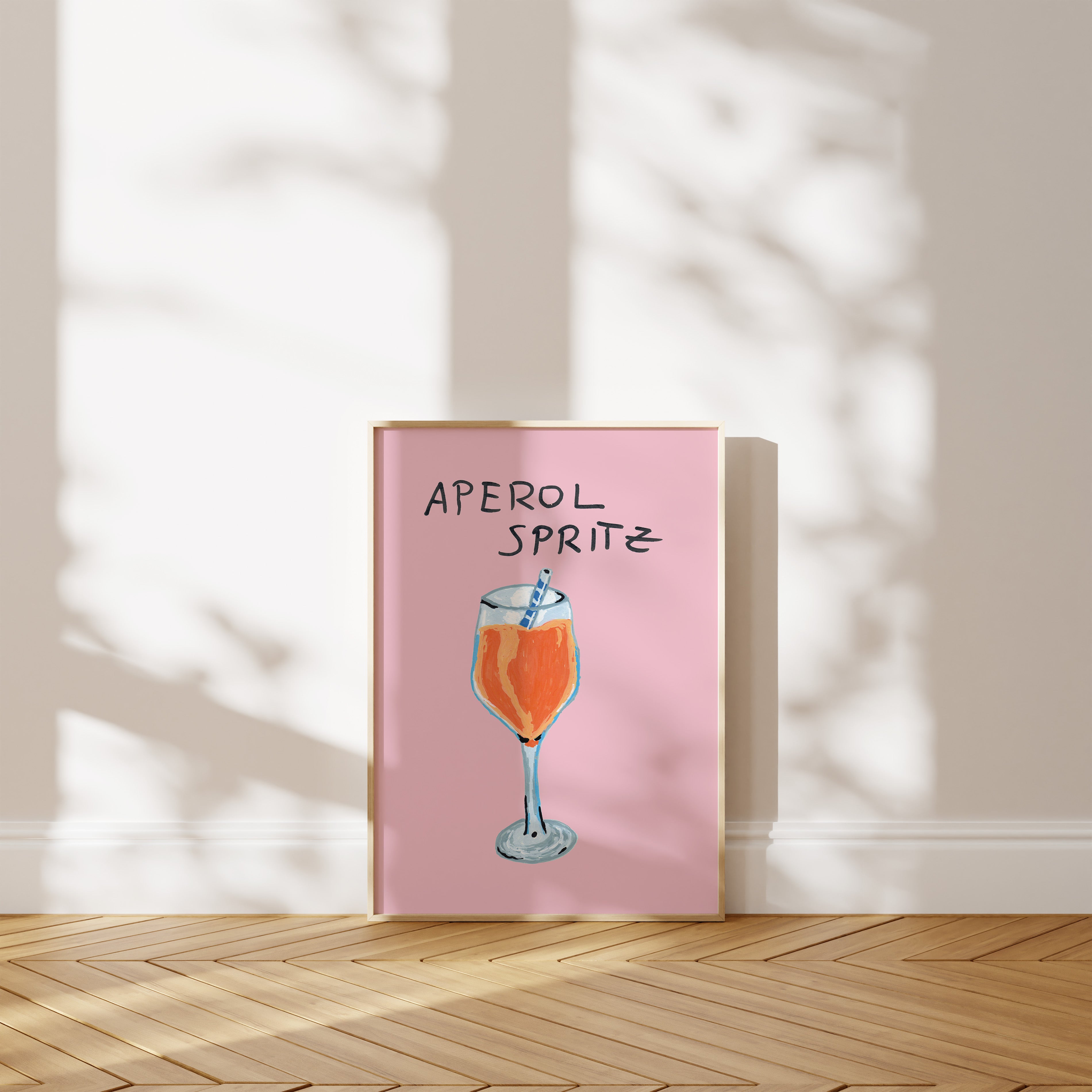 'Aperol Spritz' Poster — Hand Drawn, La Dolce Vita on Your Kitchen Wall