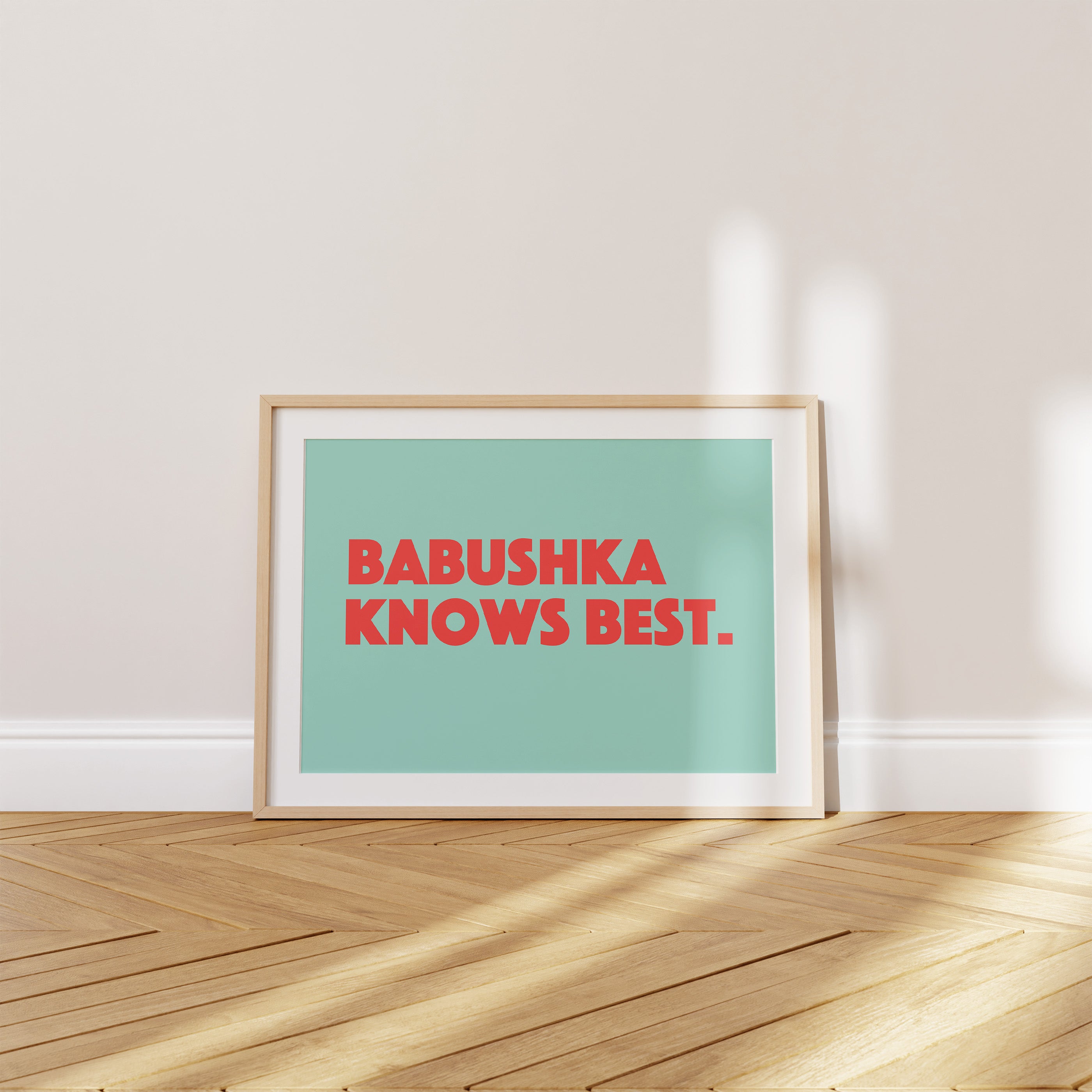 'Babushka Knows Best' Poster — She Saw It Coming. She Always Does.