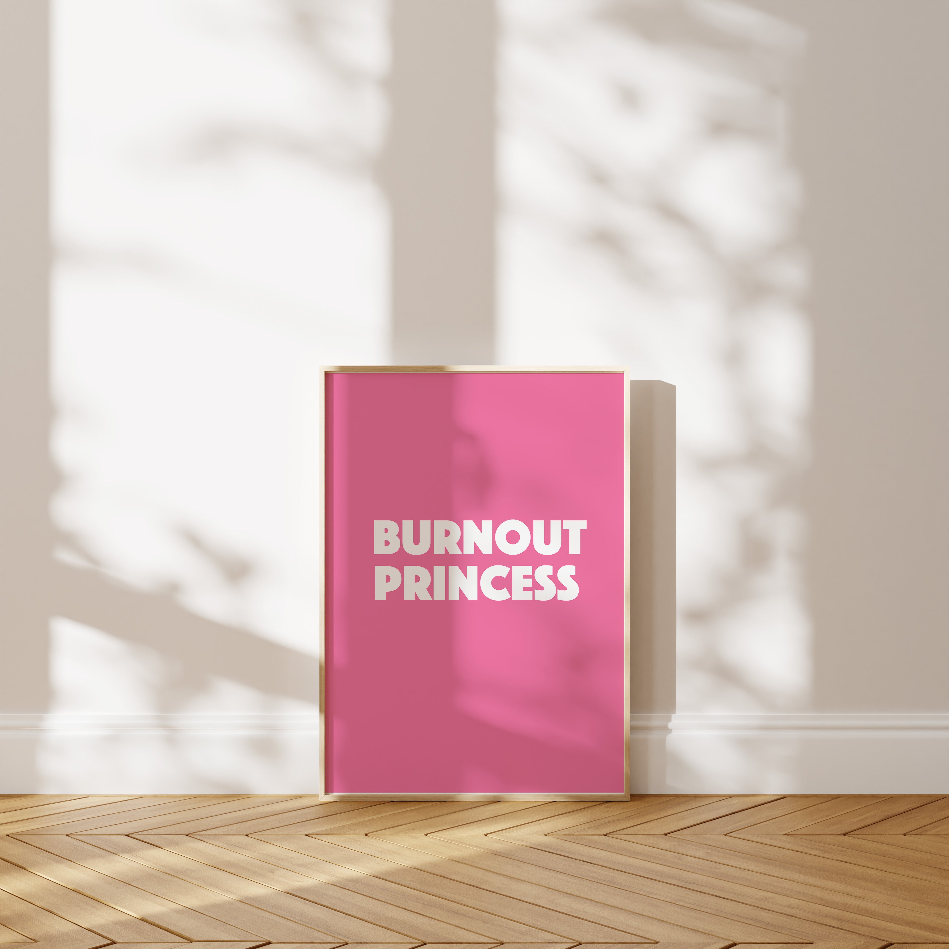 'Burnout Princess' Poster — She Built Something. The Government Sent a Bill About It.