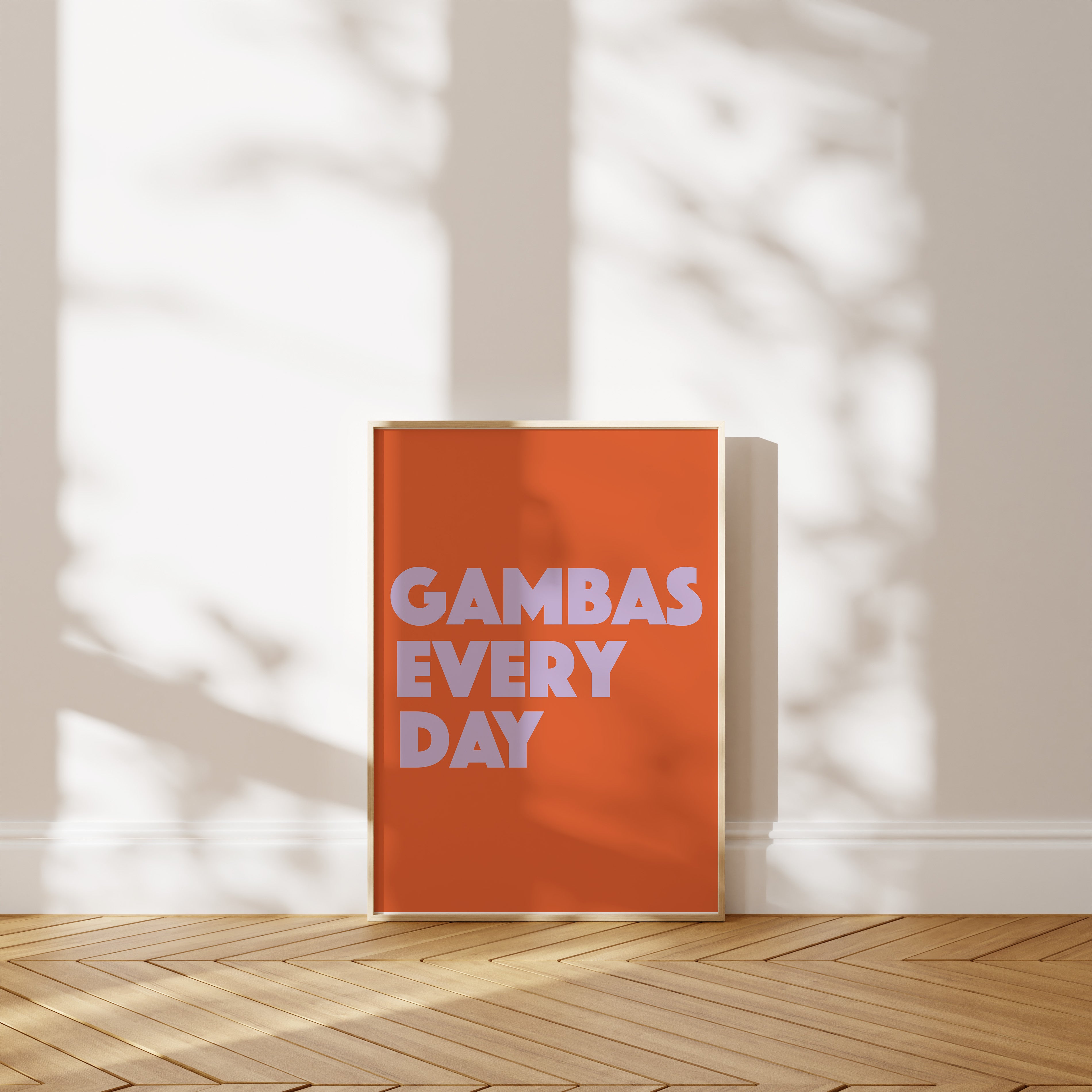 'Gambas Every Day' Poster — For The Person Who Chose The Island And Never Looked Back