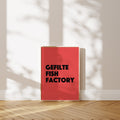 'Gefilte Fish Factory' Poster — Where Tradition Is Made, One Questionable Ball at a Time