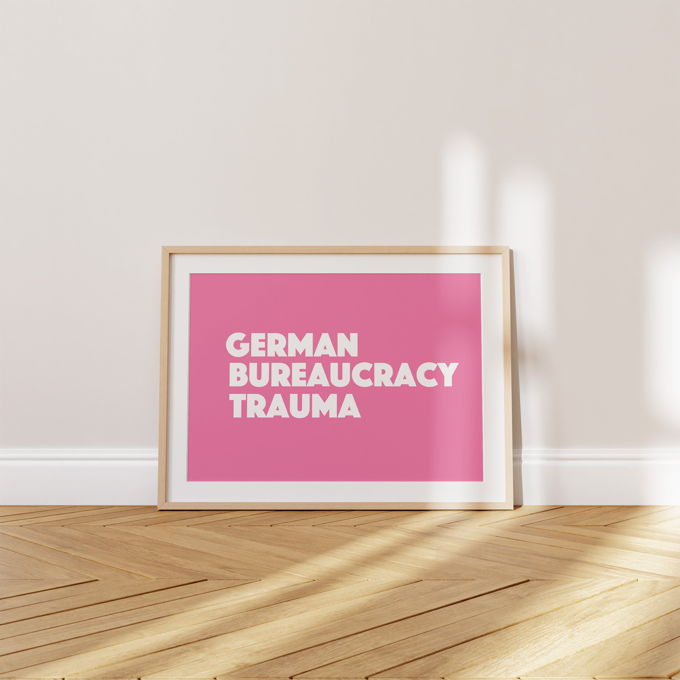 'German Bureaucracy Trauma' Poster — You Filled the Wrong Form. Again. Obviously.
