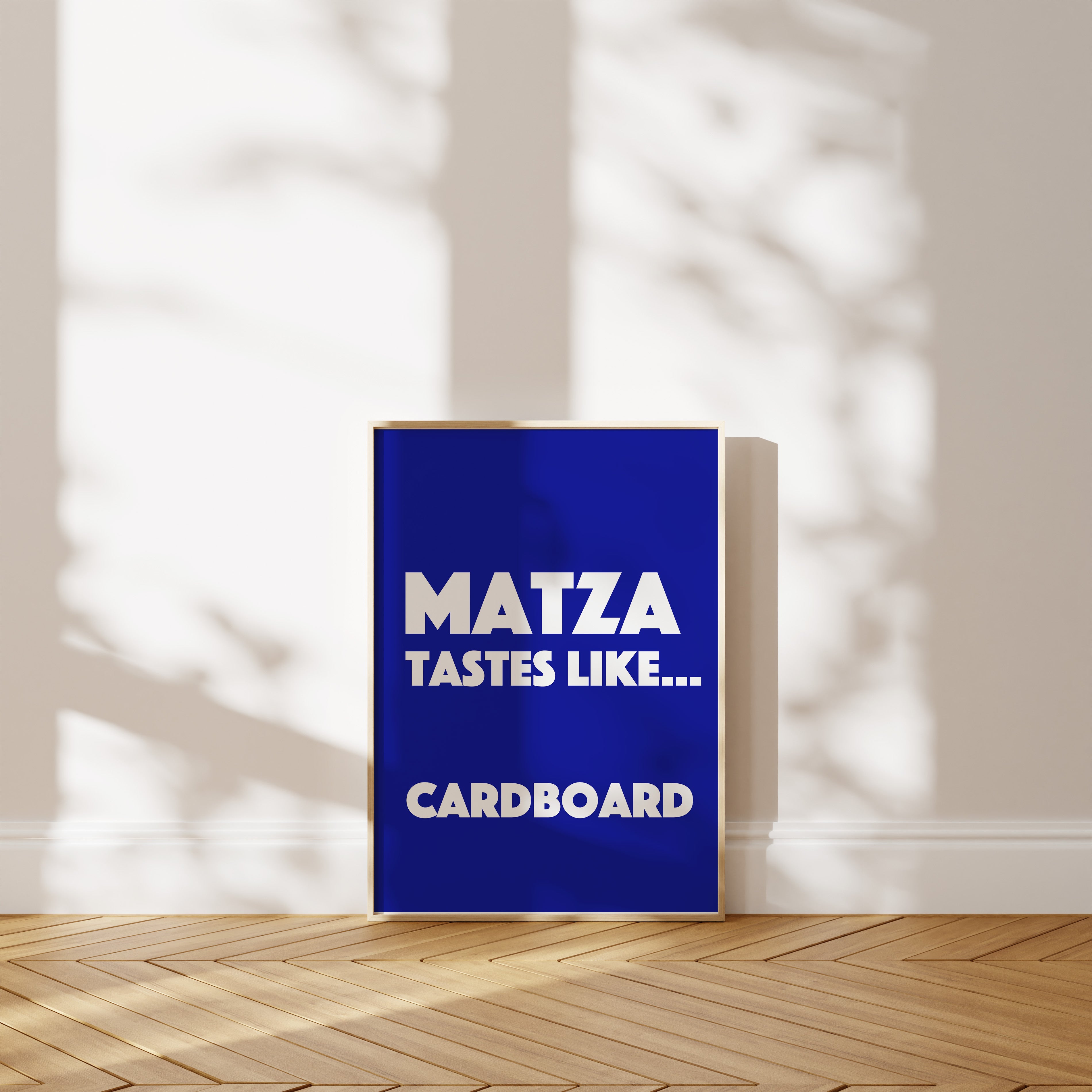'Matza Tastes Like Cardboard' Poster — The Truth Nobody at the Seder Table Was Brave Enough to Say