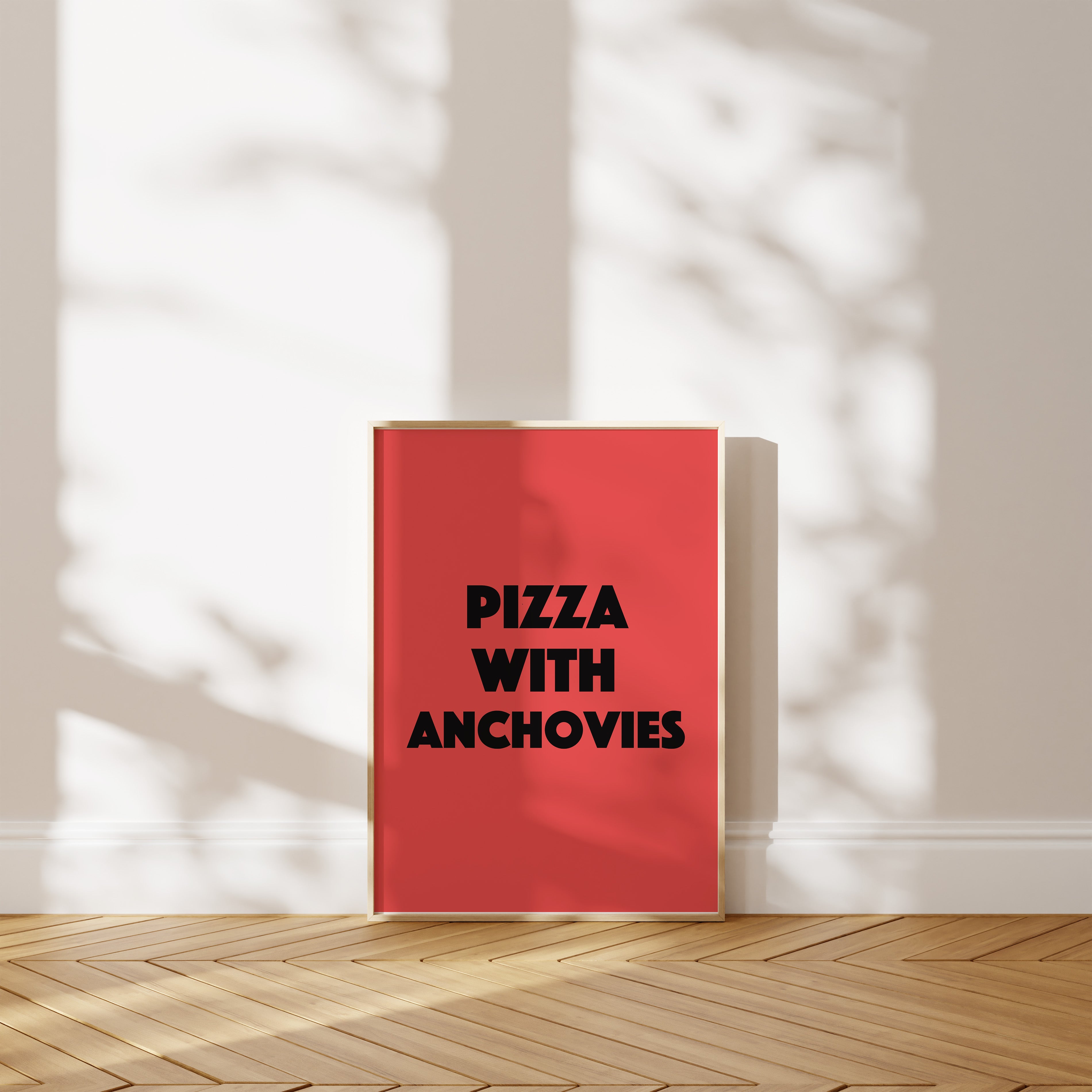 'Pizza With Anchovies' Poster — The Most Polarising Topping Since the Invention of Opinion