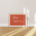'Shrimp Saturday' Poster — A Hand-Lettered Ode to the Best Meal of the Week