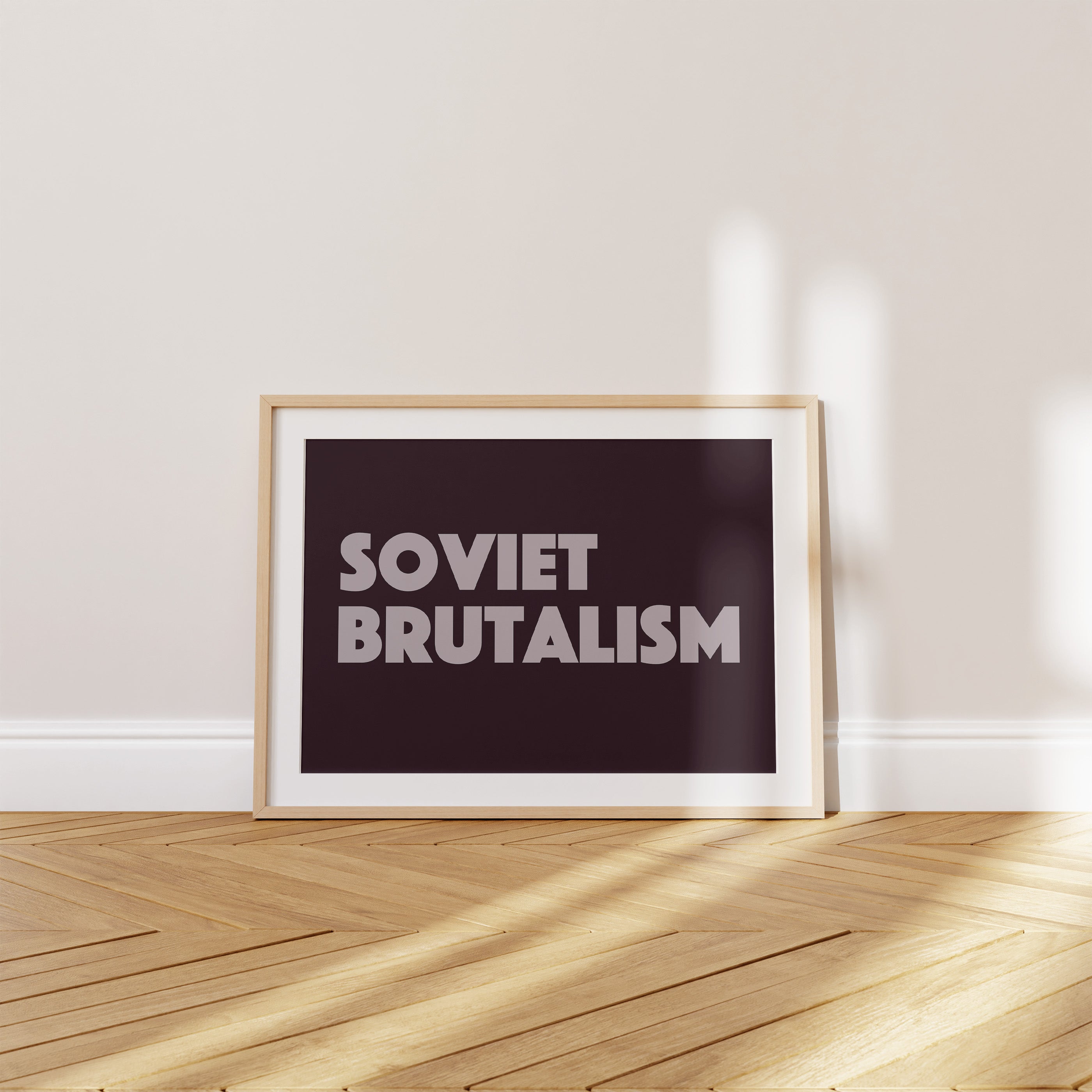 'Soviet Brutalism' Poster — Concrete Never Lies.