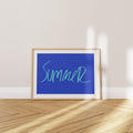 'Summer' Lettering Poster — For Everyone Whose Heart Lives by the Mediterranean