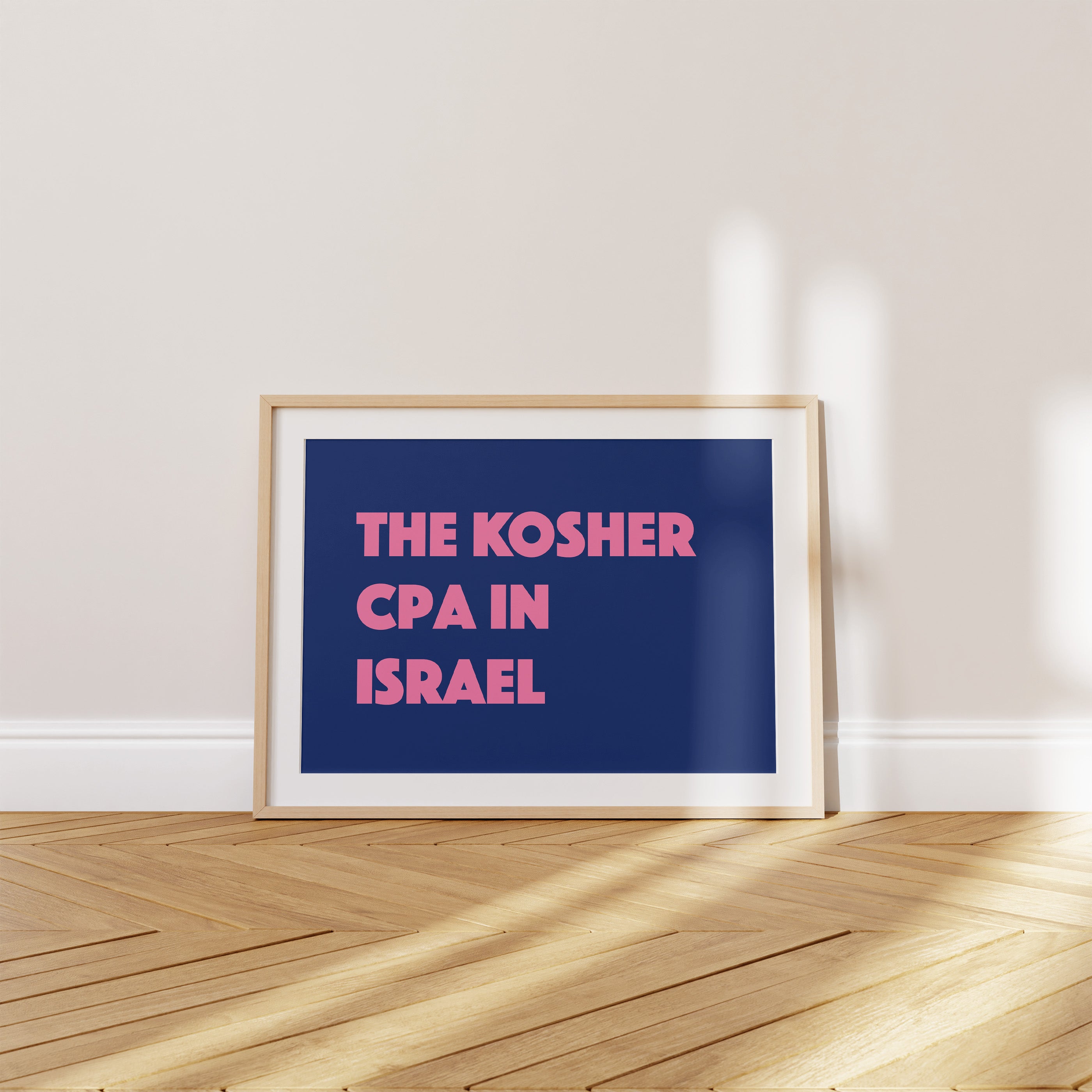 'The Kosher CPA in Israel' Poster — Dietary Restrictions Don't Have to Mean Love Restrictions